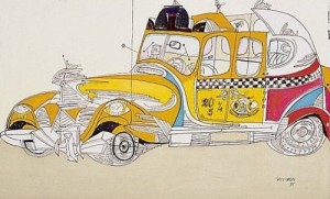 Taxi, Saul Steinberg